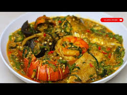 Sea Food Okro soup with Turkey 